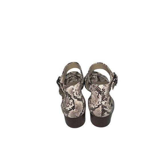 Clarks Elisa Dedra Taupe Snakeskin Print Open Toe Heeled Sandal Women’s, Size 11 - Picture 3 of 3